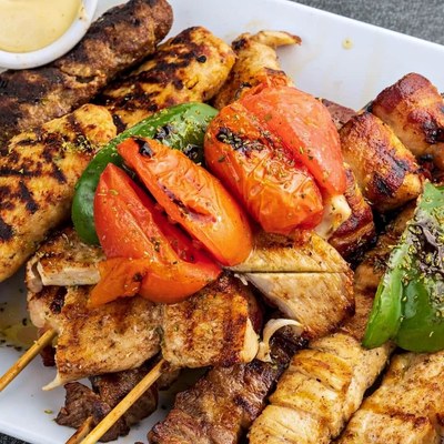 Chicken souvlaki skewers