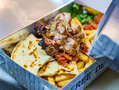Chicken souvlaki box